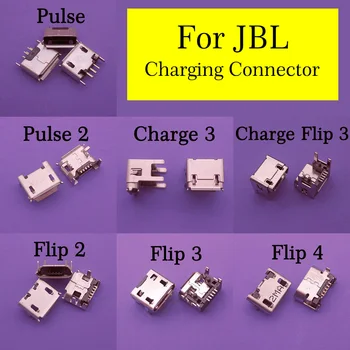 10Pcs Para JBL cobrar 4 FLIP 3 4 2 Pulso 2 clip2 o Orador de Bluetooth Mini Micro conector USB Conector de Carregamento Plugue de Alimentação de Peças de Reparo
