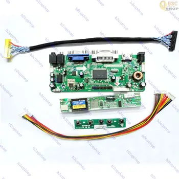 NT68676 Tela LCD monitor Controlador Kit de quadro para B141EW04 V. 4 V4 1280X800 compatível com HDMI+DVI+VGA+Áudio