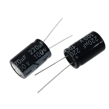 10pcs 100v220uf 13x21mm 100v220mfd capacitor eletrolítico